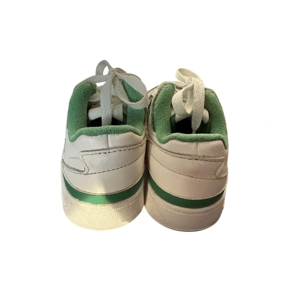 Adidas Forum CL Low Kids Sneakers in White and Green-Size 12